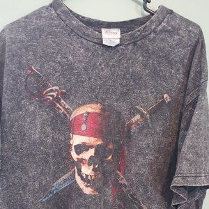 Vintage & Rare 2003 Pirates of the Caribbean Curse of the Black Pearl T- Sz. L